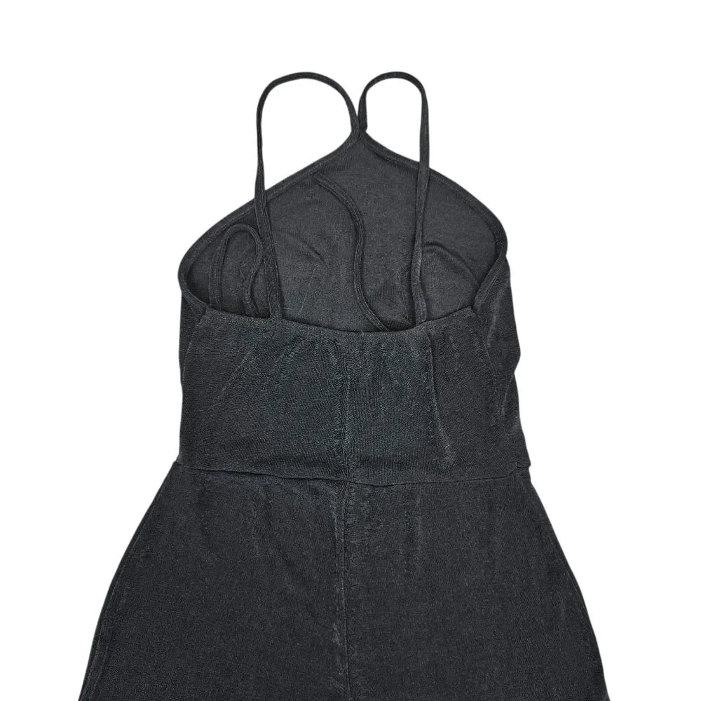 Nasty Gal Women's Star Embellished Black Halter Jumpsuit - Picture 6 of 15